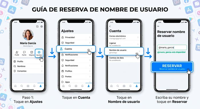 como reservar nombre whatsapp