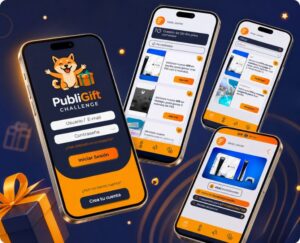 Desarrollo de app y estrategia de marketing para PubliGift Challenge por OMNIA Soluciones.