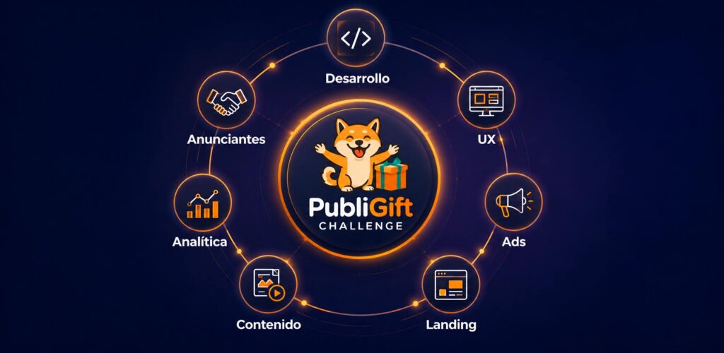 sistema de desarrollo y marketing digital creado por omnia para publigift.