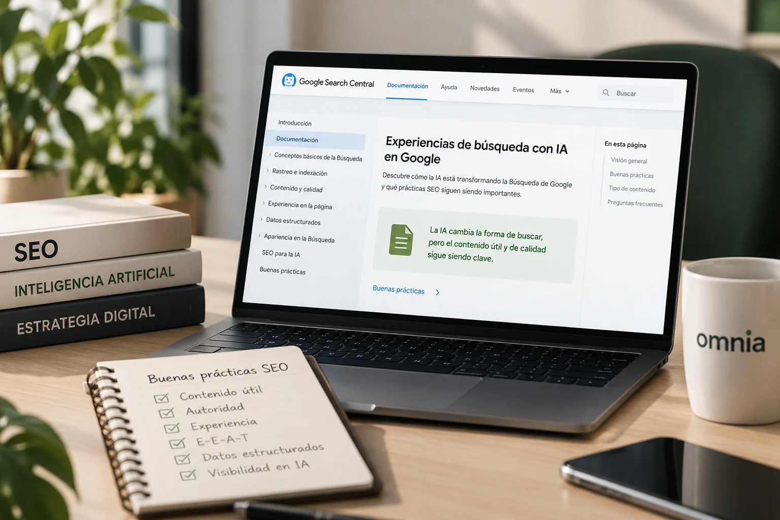 buenas prácticas seo para la búsqueda con inteligencia artificial según google search central